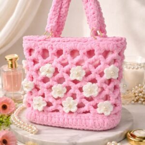 Haqiba Petal Luxe Sling Crochet bag